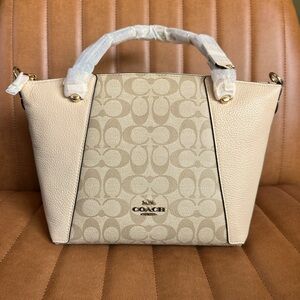 Coach Kacey Satchel Bag in Colorblock Signature Canvas